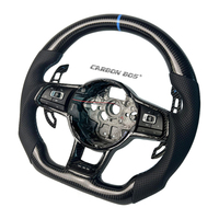 Direktvertrieb Schwarzes Carbonfaser Perforiertes Leder Maßgefertigtes Sport-Lenkrad Passend für Perforierten MK6 GOLF JETTA