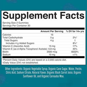 OEM Biotin Gummies für die Haar haut Nagel pflege Schönheits produkte Vitamine für das Haar wachstum Nagel gesundheit Verbessern Sie die Immunität Gesundheits wesen - Product Image 3