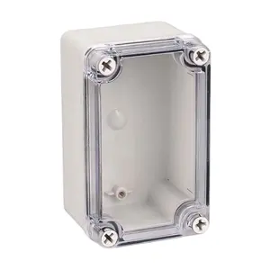 Saipwell Clear Cover Weatherproof Electrical Panel Enclosure Transparent Pc/Abs Sealed Waterproof Cable Junction Terminal Box