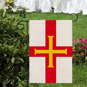 Новый продукт, двухсторонний цифровой принт, Гернси, берлап, Садовый флаг для наружного украшения, дворовой флаг - Product Image 5