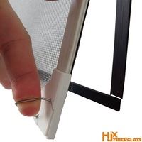 Moustiquaire en fibre de verre réglable anti-moustiques, maille 18x16, design magnétique moderne DIY, personnalisable pour fenêtres et portes domestiques