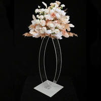 Support à fleurs en acrylique, vase, présentoir floral, décoration de mariage, centre de table, socle de présentation pour arrangements floraux
