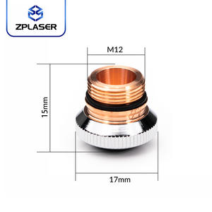หัวตัดเลเซอร์ไฟเบอร์ ZPLASER DNE <span class=keywords><strong>D17</strong></span> หัวฉีดตัดเลเซอร์แบบเดี่ยวและแบบคู่ อุปกรณ์เสริมสำหรับหัวตัดเลเซอร์ DNE - Product Image 2