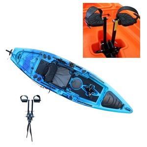 Kayak de pesca Vicking de 11 pies Sit-On-Top con sistema de timón Material HDPE y LLDPE para la deriva del lago y la recreación al aire libre - Product Image 1