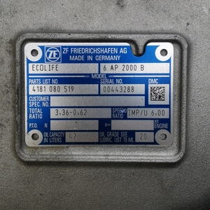 EcoLife-caja de cambios de transmisión automática para camión, 2000Nm, 6AP2000B - Product Image 2