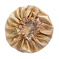 Logo personnalisé réglable double face en satin de soie enveloppant les cheveux réversible Satin Bonnet pour cheveux multicolore grande taille