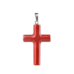 Mode edelsteen kruisvormige hanger christelijk-katholiek religieus klassiek kinder mini as crematie aandenken sieraden cadeau - Product Image 3