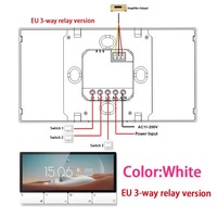 6.2 İnç Ekranlı Akıllı Ses Sistemi Tuya Home Bluetooth Duvar Amplifikatörü Dahili Zigbee Ağ Geçidi IR Tavan Hoparlörü Kontrol Paneli
