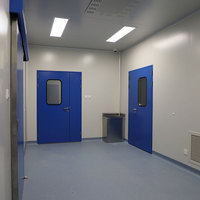 Gmp Panneaux sandwich modulaires Salle blanche avec filtre HEPA Porte battante FFU Différents niveaux de propreté Atelier