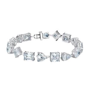 Pulseras DE PLATA 925 con brazalete de tenis de joyería fina de Zirconia 5A para fiesta de boda o regalo - Product Image 5