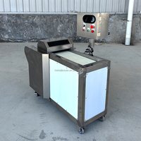 Automatische industriële groente- en fruit snijmachine motor aangedreven 304 roestvrijstalen rotatiemes voor commerciële voedselverwerking