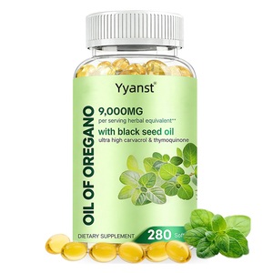 น้ำมันสมุนไพรออริกาโน่ OEM/ODM บำรุงสุขภาพระบบย่อยอาหาร ดูดซึมได้ดี น้ำมันเมล็ดดำแบบซอฟต์เจล - Product Image 1