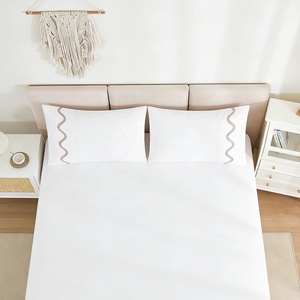 Parures de lit brodées 600TC hypoallergéniques respirantes, <span class=keywords><strong>tissage</strong></span> personnalisé, emballage en boîte, vente en gros pour distributeurs mondiaux - Product Image 2