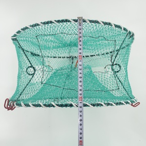 Di alta qualità PE multifilamento 45cm * 22cm granchio piatto di pesce Crawdad aragosta gamberetti australiani pesca granchio trappola reti - Product Image 3