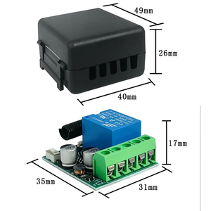 433MHz RF điện áp rộng không dây điều khiển từ xa chuyển đổi học tập mã silicon bàn phím cho cổng nhà để xe tự động hóa & sử dụng nhà - Product Image 4