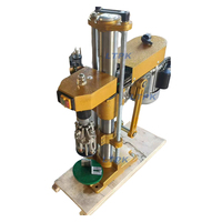 Machine de capsulage semi-automatique LT-FK1, machine de sertissage rotative pour bouchons en aluminium, pour l'emballage de bouteilles de vin, de liqueur et de verre.