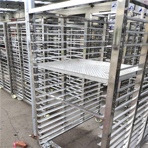 ที่กำหนดเอง12 16 20 32ชั้นรถเข็นสแตนเลสที่มีล้อสูทสำหรับ60*40เซนติเมตรถาดสามารถแห้งและแช่แข็ง - Product Image 5