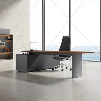 Bureaux de direction de luxe KMJ, mobilier de bureau, design moderne, bureau d'ordinateur en bois en forme de L, table de direction pour bureau