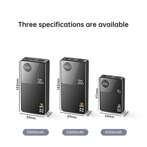 Pd 20 Wát ngân hàng điện công suất lớn 30000mAh 22.5 Wát 12V sạc nhanh xách tay Powerbank với LED hiển thị Q8 - Product Image 6