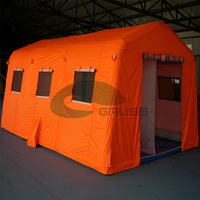 Grande tente hermétique / Tente de secours d'urgence / Tente médicale gonflable avec salle d'isolement pour les interventions en cas de catastrophe, utilisation médicale sur le terrain