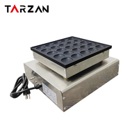 Machine Électrique Antiadhésive pour Mini Crêpes, 110v/220v, 25 Trous, pour Poffertjes et Dorayakis