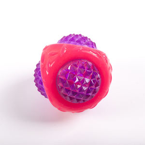 Pet gıcırtılı oyuncak interaktif top LED köpek oyuncaklar diş temizleme oyuncak orta evcil - Product Image 4