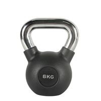 Kettlebells de compétition Power Tiger Steel avec poignée chromée, revêtement en caoutchouc, durables et écologiques