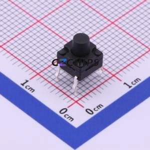 TS-1010-A7B3-D2 Tactile Switch Through hole Component (THT) Switch Single Pole Single Throw Round Button 2.5N Through Hole - Product Image 1