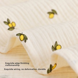 Vente en gros fabricant : Couverture d'emmaillotage pour bébé en mousseline 100% <span class=keywords><strong>coton</strong></span>, serviette <span class=keywords><strong>de</strong></span> bain double couche pour bébé, couverture <span class=keywords><strong>de</strong></span> réception, personnalisable OEM ODM - Product Image 4