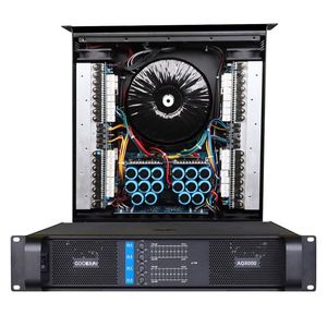 เพาเวอร์แอมป์ AQ8000 4x800W คลาส <span class=keywords><strong>A</strong></span> แบบติดตั้งบนแร็ค โครงโลหะ สำหรับระบบเสียง KTV เวที ดีเจ งานแต่งงาน และระบบเสียงประกาศ - Product Image 1
