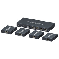 Xunzheng 4K untuk HDMI Video splitter & konverter 4 arah distribusi Extender & ekstensi kabel jaringan dengan konverter