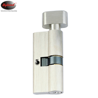 Fabricants de serrures à mortaise à cylindre européen simple face HYLADN OEM 35x35SNKT en laiton avec 3 clés et entraxe de 70 mm