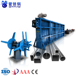 Máquina de tubos de soldadura HF de acero inoxidable de alta precisión, línea de producción de tubos de pared delgada/gruesa industrial con corte y tamaño automáticos - Product Image 1