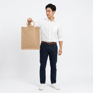 Bolsa de Yute Resistente, Directo de Fábrica, Bolsa de Compras Reutilizable Extra Grande, Bolsa de Yoga, Logotipo Personalizado, Proveedor al por Mayor - Product Image 1