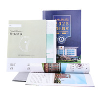 Brochure A4 mini en couverture souple de Chine, impression de magazine économique, conception de brochure découpée