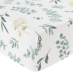 Juego de sábanas para cuna de bebé, funda extraíble, sábana ajustable con estampado de hojas, para cama biónica de recién <span class=keywords><strong>nacido</strong></span> - Product Image 5