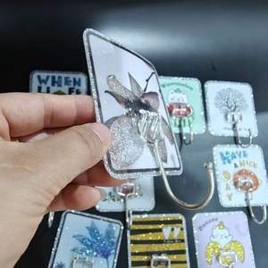 Nuevo gancho de polvo de oro de alta resistencia, tamaño grande, sin necesidad de taladrar, gancho adhesivo para cocina, sin dejar rastro, para pared de baño y hogar. - Product Image 5