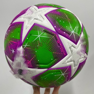 Venta al por mayor de fábrica 2026: Balón de fútbol de PU de alta calidad con unión térmica, profesional, para entrenamiento, tamaño 5, personalizable. - Product Image 1