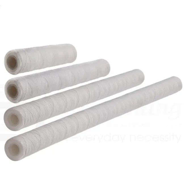 10 inch 20 inch string poly wound PP filter Cartridge high quality pp wire string wound water cartridge 0.5 micron water filter