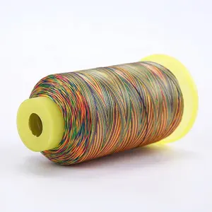 Prezzo a buon mercato 120d/2 Multi arcobaleno colori su misura filamento di poliestere filo da ricamo ad alta velocità