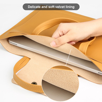 Sacoche pour ordinateur portable 14 pouces pour MacBook Pro 14 pouces avec puce M5, en cuir PU, sacoche pour ordinateur portable, sacoche de messagerie professionnelle, sacoche pour ordinateur portable, mallette