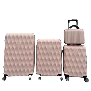 Set di valigie 4 In 1 Set di valigie ABS bagaglio a mano Trolley da viaggio Set 14/20/24/28 pollici Set di valigie personalizzate