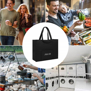 Sac fourre-tout en feutre réutilisable éco-responsable, durable, conçu pour une utilisation fréquente dans les épiceries, les marchés et les tâches quotidiennes - Product Image 4