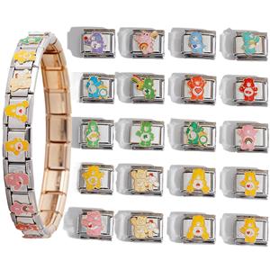 Pulsera de dijes Care Bears de acero inoxidable, modular, unisex, regalo, joyería, diseño de dibujos animados, accesorio de moda DIY - Product Image 3