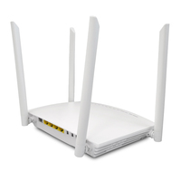 Router Inalámbrico de Fibra Óptica Wifi AC1200 de Doble Banda Wifi 5 de 1200 Mbps con 4 Puertos LAN RJ45, VoIP, USB, Módem XPon ONU para FTTH