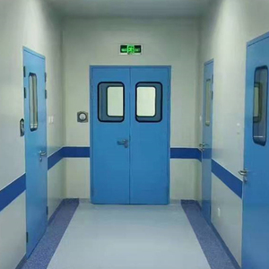 Puerta manual de acero inoxidable para sala limpia para hospital ICU Puerta abatible hermética a prueba de polvo para entornos estériles - Product Image 6