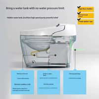 Haute Qualité Sanitaire Automatique Intelligent Cuvette De Toilette Salle De Bains Au Sol Bidet Commode Smart Toilette pour Hôtel