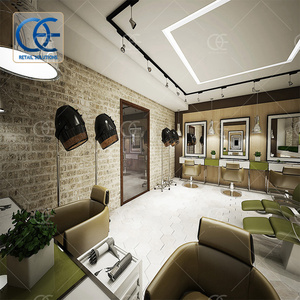 Attrezzature per parrucchieri Design personalizzato espositore per parrucchieri vetrina forniture di bellezza negozio mobili specchi per parrucchieri - Product Image 3