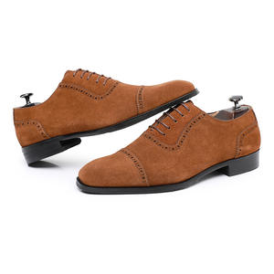Chaussures habillées pour hommes en cuir véritable britannique de haute qualité, design de luxe pour affaires, à lacets, motif fait main, très vendues - Product Image 6