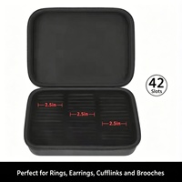 Étui de rangement rigide en EVA personnalisé pour bagues, boîte de présentation portable pour bijoux, accessoires de boucles de ceinture et épingles